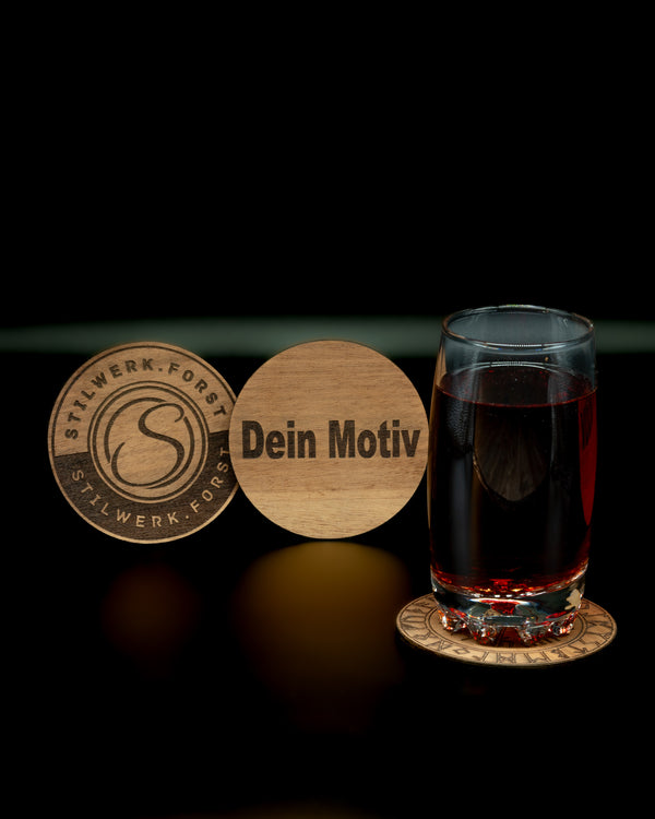 Untersetzer aus Holz -  personalisiert