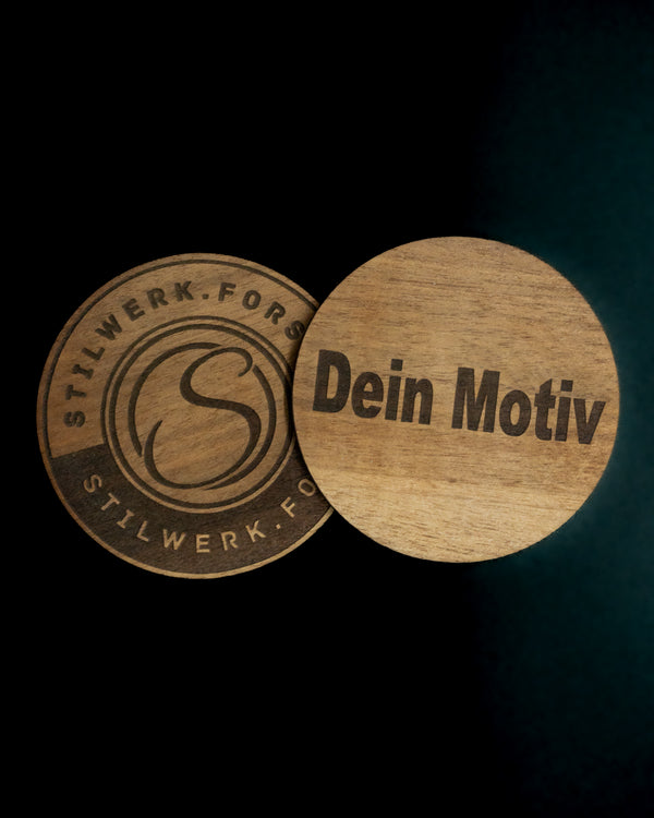 Untersetzer aus Holz -  personalisiert
